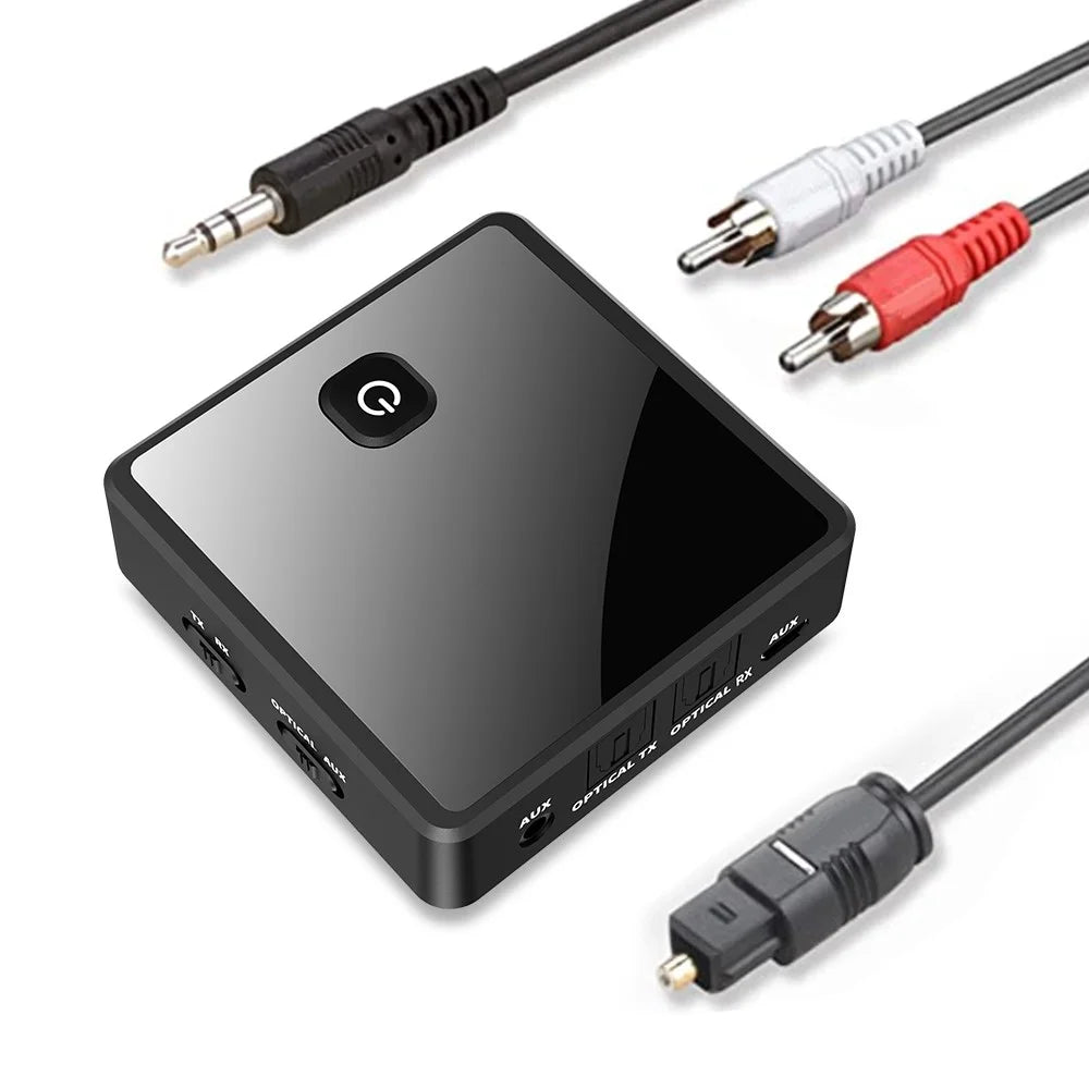 Bluetooth-compatible Wireless Audio Dual Fiber Receiver Transmitter Bluetooth-compatible Adapter - 1