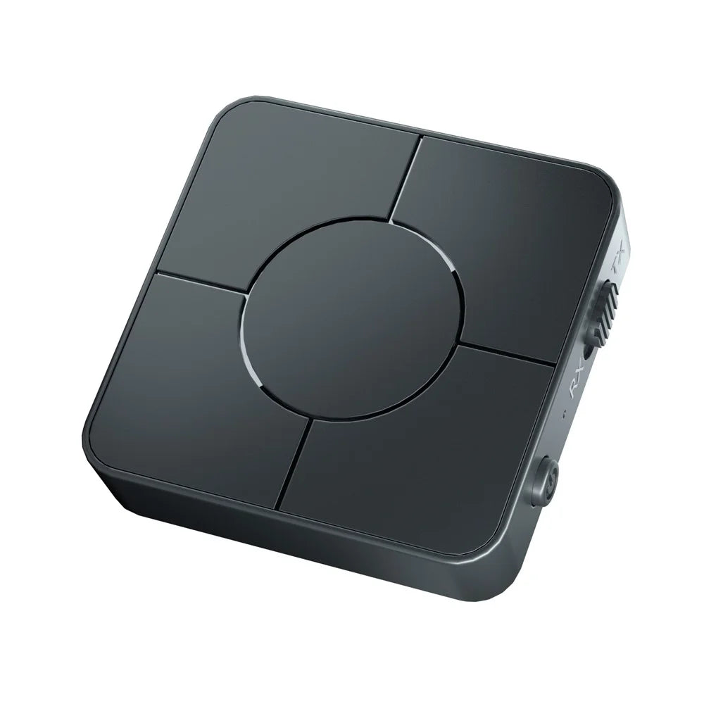 Bluetooth-compatible 5.0 Audio Transmitter Receiver Adapter 2-in-1 Wireless 3.5mm aptX Stereo Audio Adapter - 5