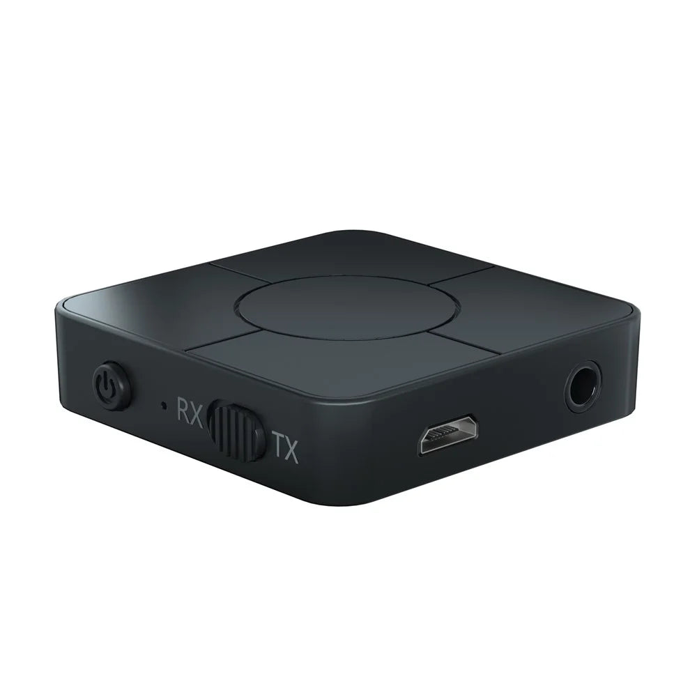 Bluetooth-compatible 5.0 Audio Transmitter Receiver Adapter 2-in-1 Wireless 3.5mm aptX Stereo Audio Adapter - 7