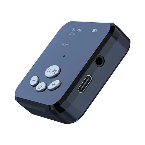 T5 2-in-1 Wireless Bluetooth-compatible 5.0 Audio Receiver Transmitter 3.5mm AUX Jack OLED Display Stereo Music Adapter for TV Car Computer - 1