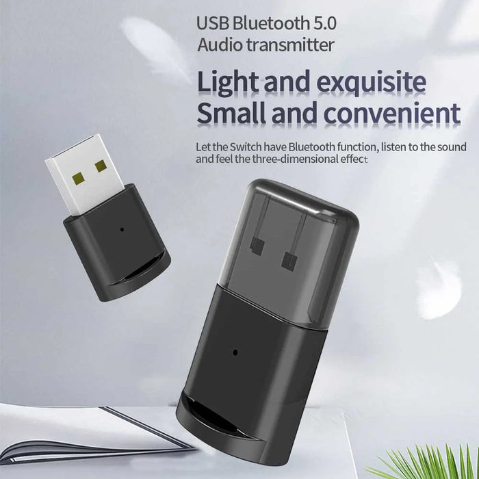 B53 USB Bluetooth-compatible Audio Transmitter BT5.0 Wireless Music Adapter for PC Switch - 2
