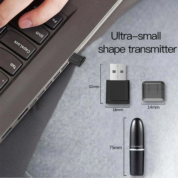 B53 USB Bluetooth-compatible Audio Transmitter BT5.0 Wireless Music Adapter for PC Switch - 4