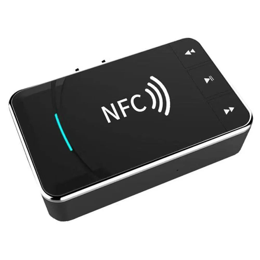 NFC Bluetooth-compatible Receiver AUX 3.5mm RCA Jack USB Smart Playback Stereo Audio Wireless Adapter Dongle - 2