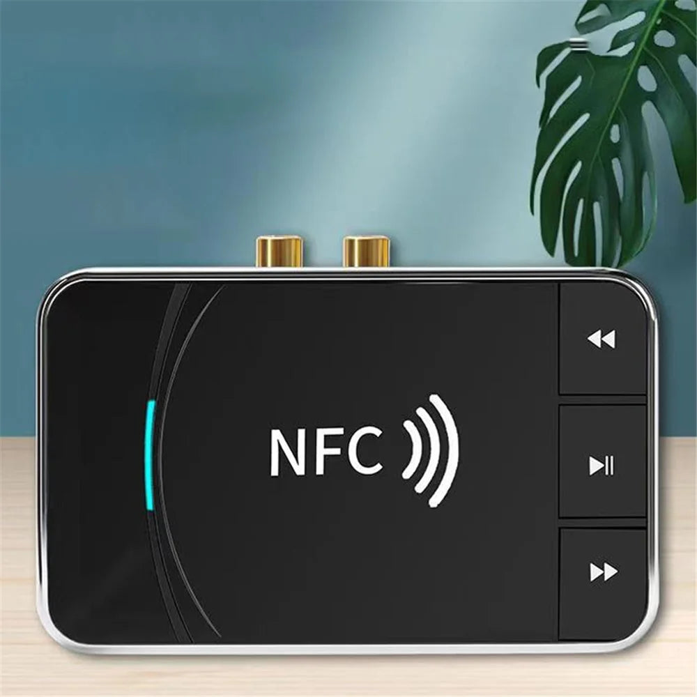 NFC Bluetooth-compatible Receiver AUX 3.5mm RCA Jack USB Smart Playback Stereo Audio Wireless Adapter Dongle - 3