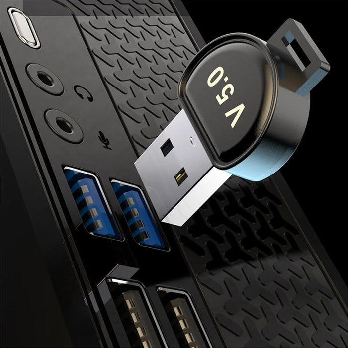T84 Bluetooth-compatible 5.0 USB Transmitter Wireless Speaker Headset Audio Connection Adapter - 5