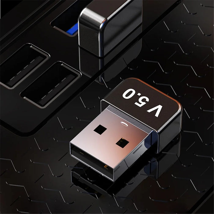 T81 Bluetooth-compatible 5.0 USB Transmitter Wireless Audio Speaker Headset Adapter - 2