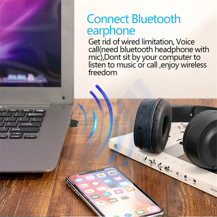 06M Mini USB Bluetooth-compatible 5.0 Audio Transmission Wireless Connection Adapter for Mouse Keyboard Speaker - 3
