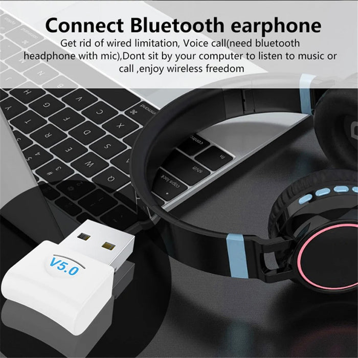 06B USB Bluetooth-compatible 5.0 Audio Music Receiver Transmitter Computer Adapter Dongle - 4