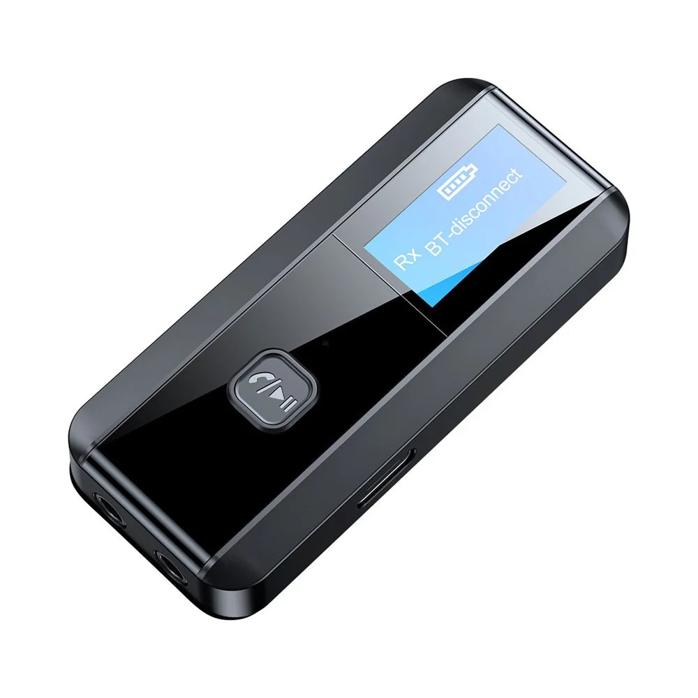 C29 2-in-1 LCD Display Bluetooth-compatible 5.0 Audio Receiver Transmitter Aux Stereo Wireless Adapter - 7