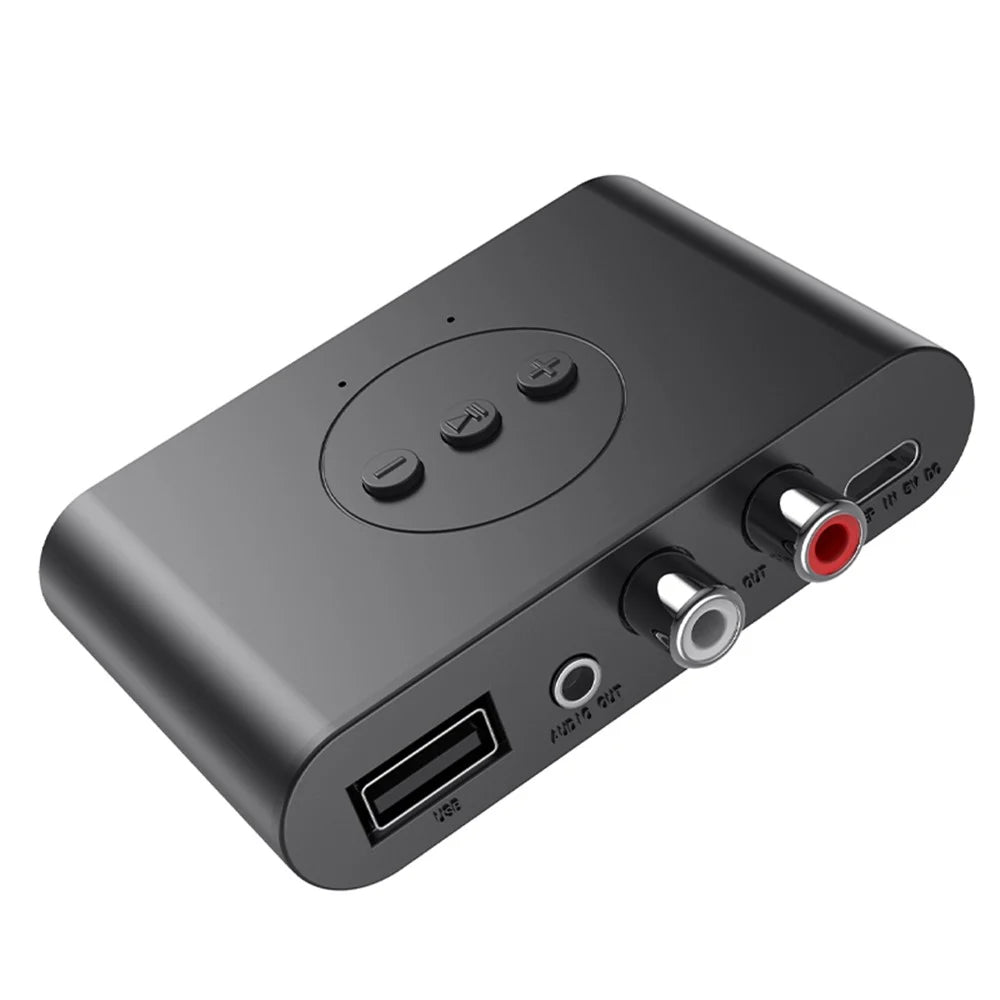 B21 Bluetooth-compatible 5.3 Audio Receiver U-Disk RCA 3.5mm AUX Jack Stereo Music Adapter - 1