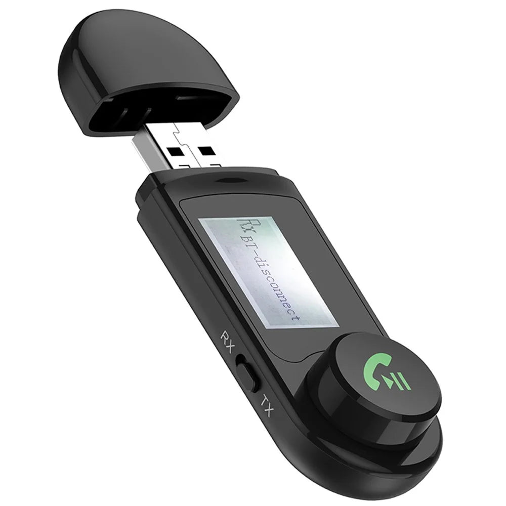 B15 2-in-1 LCD Screen Bluetooth-compatible 5.0 Audio Receiver Transmitter USB Wireless Adapter - 1