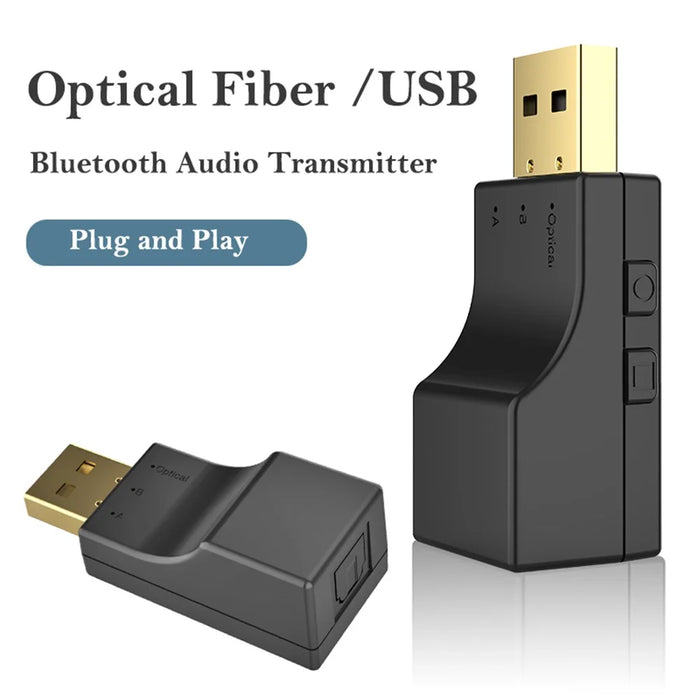 SW-03 Optical Fiber / USB Bluetooth-compatible Audio Transmitter Mini Portable BT Audio Adapter Compatible with Nintendo Switch / PC / PS / Xbox Game Consoles - 4