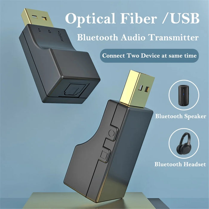 SW-03 Optical Fiber / USB Bluetooth-compatible Audio Transmitter Mini Portable BT Audio Adapter Compatible with Nintendo Switch / PC / PS / Xbox Game Consoles - 6