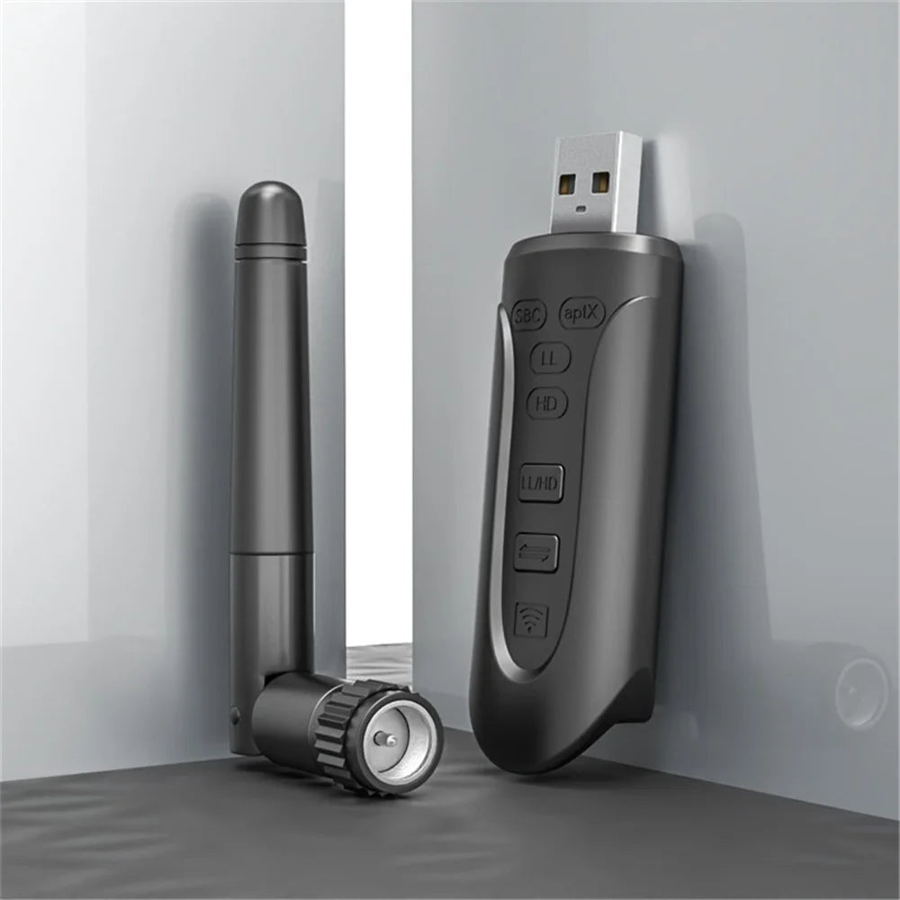 BT-502 USB Bluetooth-compatible 5.3 Adapter Wireless Computer Audio Transmitter with Antenna for Speaker Headset - 3