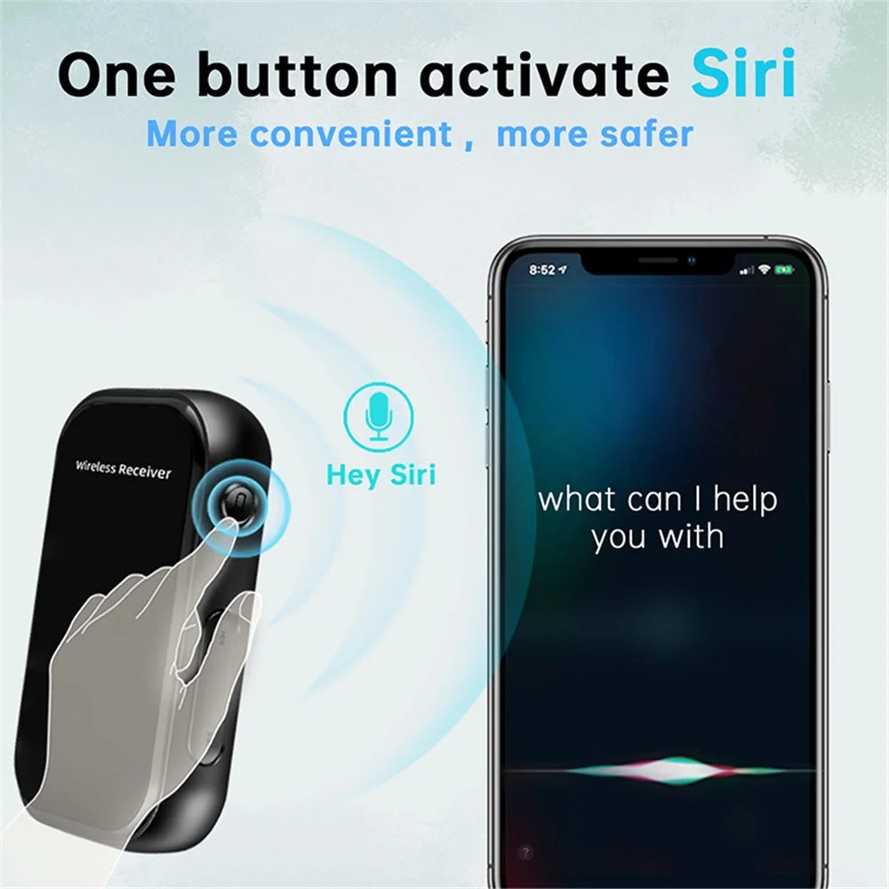 BT15 AUX Car Bluetooth-compatible 5.0 Audio Receiver Noise Reduction Bluetooth-compatible Call Adapter - 2
