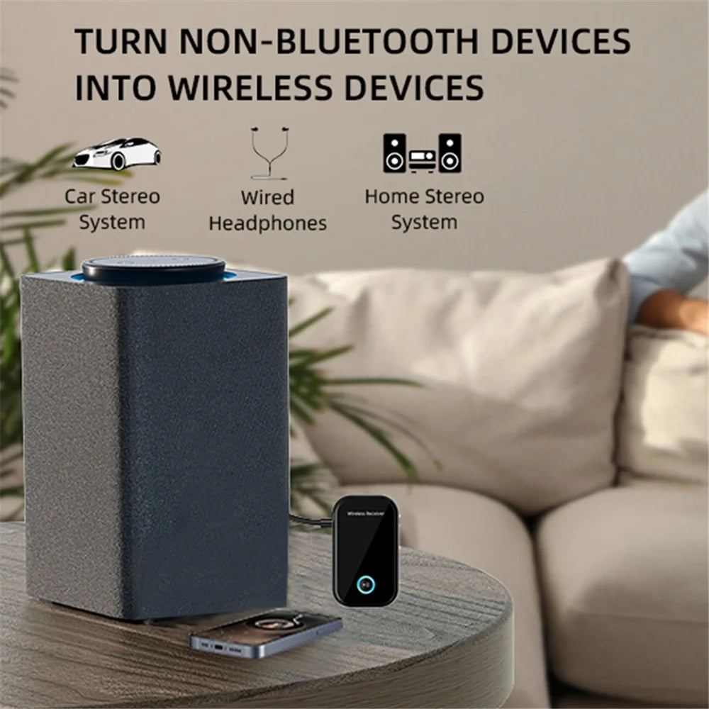 BT15 AUX Car Bluetooth-compatible 5.0 Audio Receiver Noise Reduction Bluetooth-compatible Call Adapter - 3