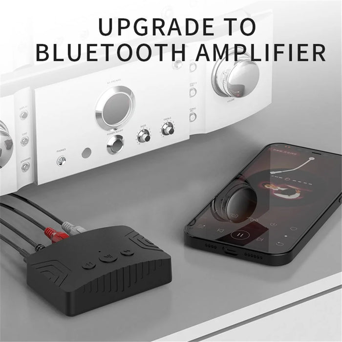 R20 Wireless Audio Adapter 3.5mm AUX 2RCA U Disk Player Bluetooth-compatible 5.3 Transmitter Receiver for PC TV Car Speaker - 5