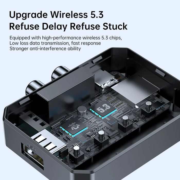 T59 Bluetooth-compatible 5.3 Audio Receiver Stereo Sound Lossless Music NFC Wireless Adapter (CE Certified) - 5