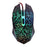 6 Keys Crack Pattern Wired Optical Game Mouse 2400DPI with Breathing Backlit Light - 1