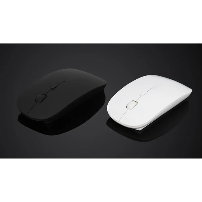 Bluetooth-compatible 3.0 Wireless Mouse 1600 DPI Battery Powered Slim Ergonomic Mice for PC Laptop - Black - 5