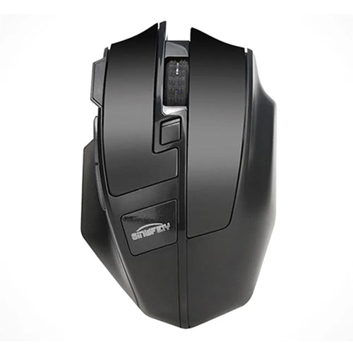 GINWFEIY W2 Rechargeable 2.4G Wireless Gaming Mouse 1600DPI 6 Keys Computer Laptop Tablet Ergonomic Mice - Black - 1