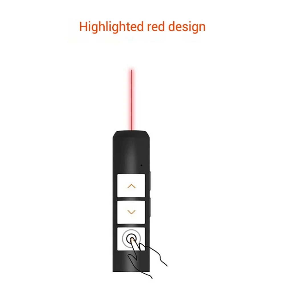 USB 2.4Ghz Wireless Remote Presenter PPT Red Laser Pointer Pen for Presentation Universal Powerpoint Remote - 4