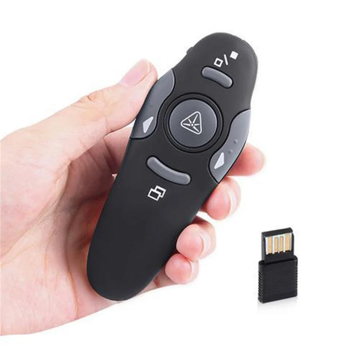2.4GHz Laser Red Pointers Pen USB Receiver RF Remote Control Wireless Presenter PowerPoint Clicker Control Pointer - 7