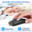 2.4G Wireless Computer Laptop Mouse Rechargeable Aluminium Alloy Mice with Type-C Adapter - Black - 4