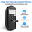 2.4G Wireless Computer Laptop Mouse Rechargeable Aluminium Alloy Mice with Type-C Adapter - Black - 5
