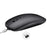 M80 2.4G Wireless Mouse Rechargeable 800/1200/1600 DPI Computer Mouse Ultra-Thin Silent Mice for Home Office Notebook - Matte Black - 4