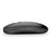 M80 2.4G Wireless Mouse Rechargeable 800/1200/1600 DPI Computer Mouse Ultra-Thin Silent Mice for Home Office Notebook - Matte Black - 7