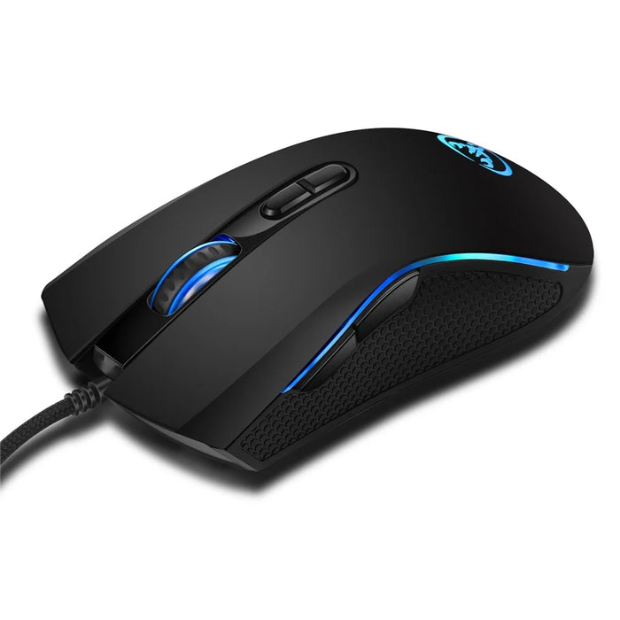 HXSJ A869 Seven Lightning Colors Game Four Gears Adjustment Electronic Sports Mouse - 7