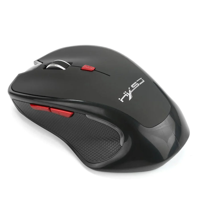 HXSJ T21 Bluetooth-compatible 3.0 Wireless Ergonomics Optical Mouse - Black - 6