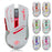 HXSJ X30 7 Colors 3 Levels of Adjustable DPI Colorful Luminescent Game Mouse - White - 1