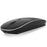 Aluminum Alloy Rechargeable 2.4G Wireless Mouse Bluetooth-compatible Mute Mice Dual Mode - Black - 1