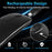 Aluminum Alloy Rechargeable 2.4G Wireless Mouse Bluetooth-compatible Mute Mice Dual Mode - Black - 5
