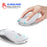 HXSJ T36 Three Mode Bluetooth-compatible 3.0 + 5.0 Wireless Mouse Silme Silent Rechargeable Optical Mouse - White - 6