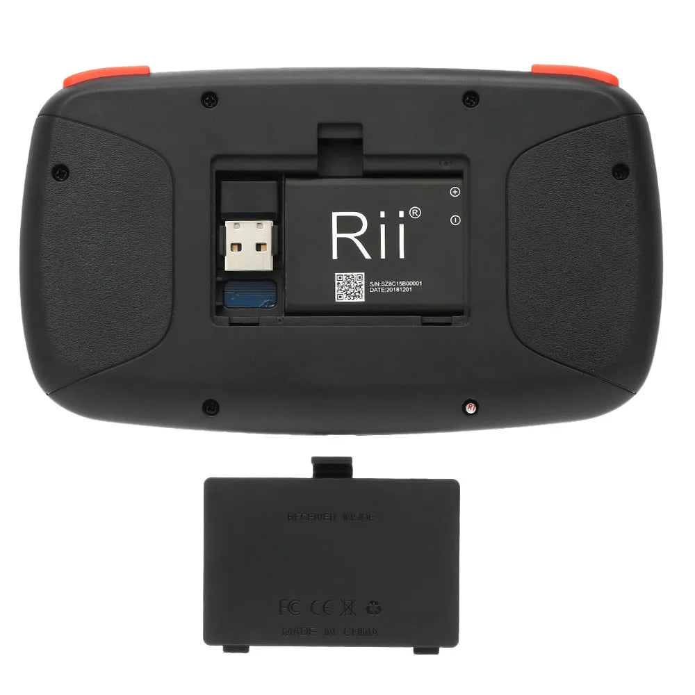 RII I4 Mini Bluetooth-compatible 2.4GHz for Windows Android (English Version) Dual-mode Hand-held Fingerboard Backlit Mouse Touchpad - 2