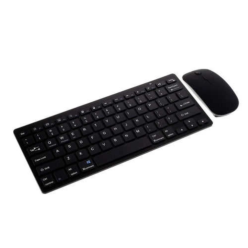 MODAO Super Thin Wireless Bluetooth-compatible 3.0 Keyboard + Bluetooth-compatible Optical Mouse Set - Black - 1
