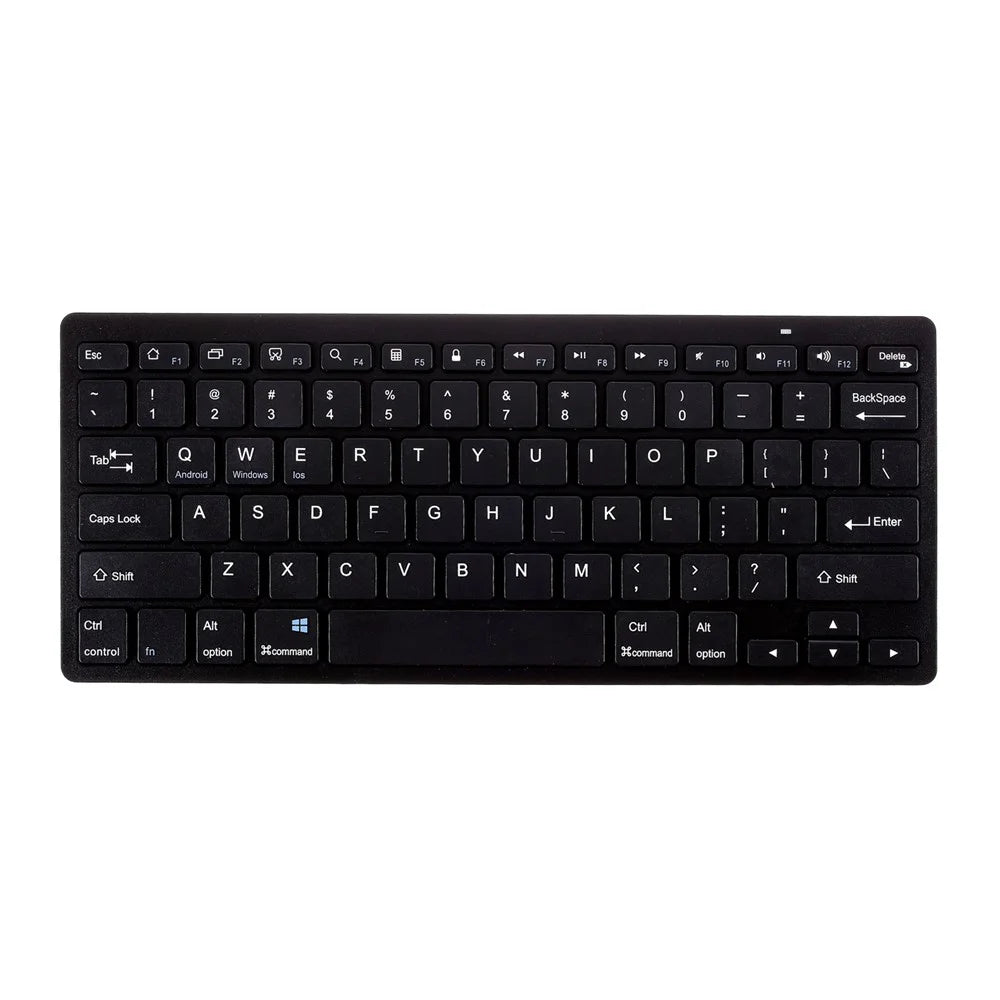 MODAO Super Thin Wireless Bluetooth-compatible 3.0 Keyboard + Bluetooth-compatible Optical Mouse Set - Black - 7