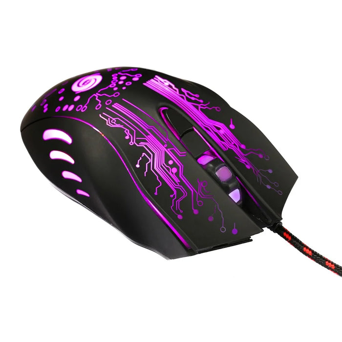 K1013 6-Key USB Wired Gaming Mouse 3200DPI with Colorful LED Light (CE/RoHS/FCC) - 4