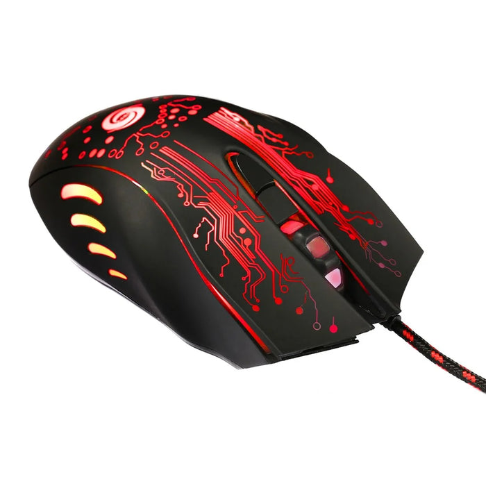 K1013 6-Key USB Wired Gaming Mouse 3200DPI with Colorful LED Light (CE/RoHS/FCC) - 7