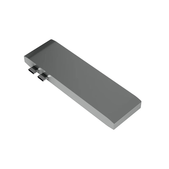 6-in-1 Dual USB Type-C Multi-Port Card Reader Adapter Converter for MacBook - 4