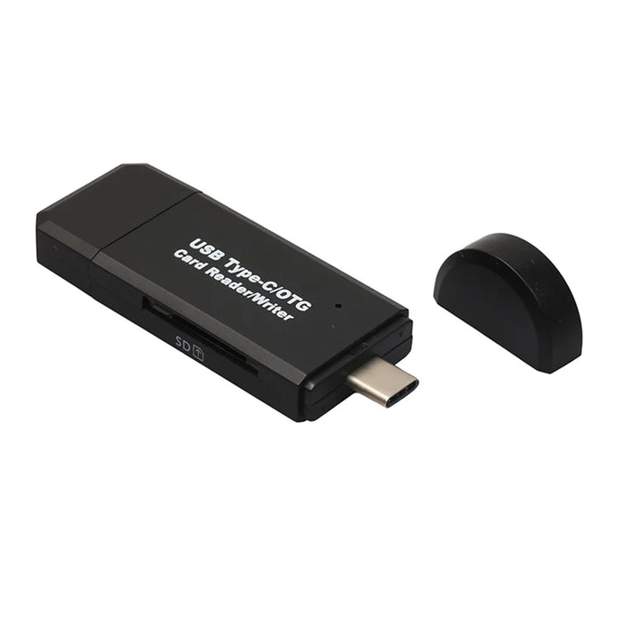 USB-C Type C + USB 3.0 + Micro USB OTG TF/SD Card Reader for Phone MacBook - 1