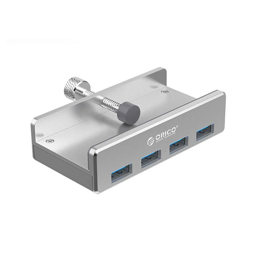 ORICO MH4PU 4 USB 3.0 Hub High Speed Charge 5Gbps Data Transmission Clip-type USB Splitter Adapter for Desktop Laptop, Clip Range 10-32mm - 1