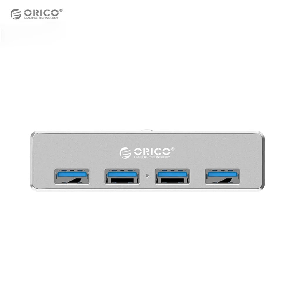 ORICO MH4PU 4 USB 3.0 Hub High Speed Charge 5Gbps Data Transmission Clip-type USB Splitter Adapter for Desktop Laptop, Clip Range 10-32mm - 2