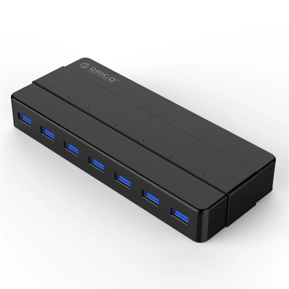 ORICO H7928-U3 7 Ports USB 3.0 Desktop HUB with 12V/2A Power Adapter - US Plug - 1
