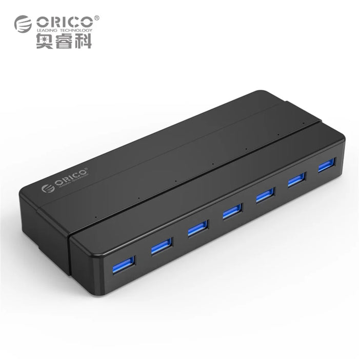 ORICO H7928-U3 7 Ports USB 3.0 Desktop HUB with 12V/2A Power Adapter - US Plug - 2