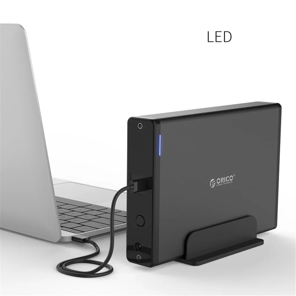 ORICO 7688C3 3.5-inch Type-C External Hard Drive Enclosure - EU Plug - 5