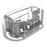 ORICO 6139U3-CR Transparent USB 3.0 to SATA 3.0 HDD Docking Station - US Plug - 5